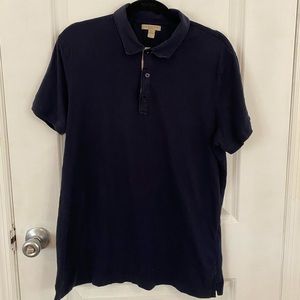 Burberry Men’s Polo. Navy Blue